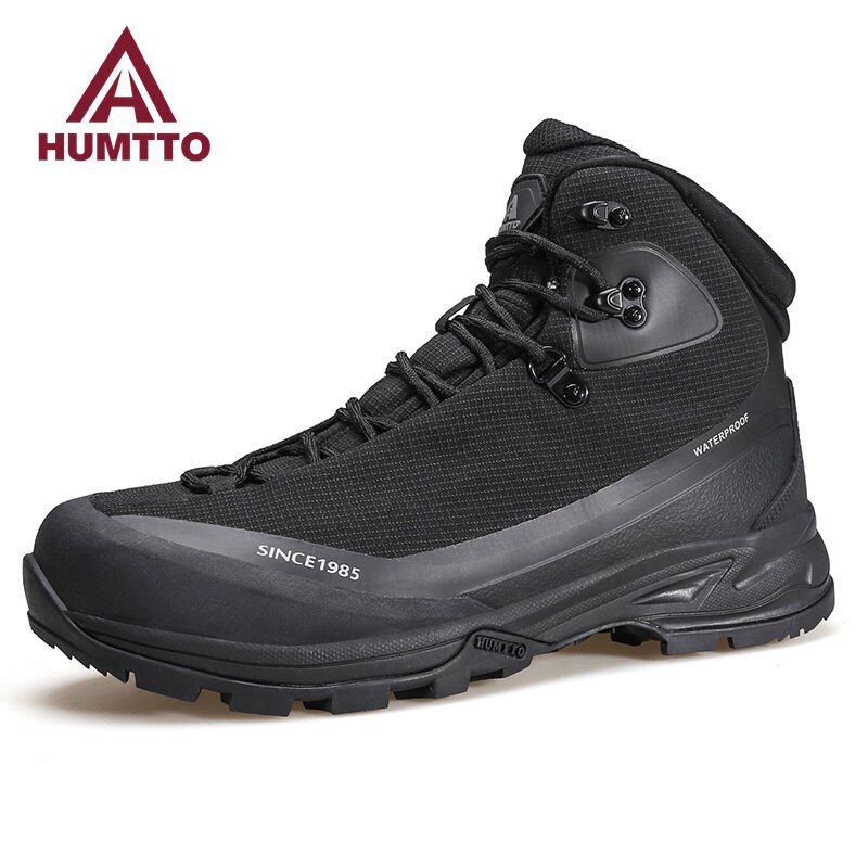 HUMTTO-남성용 방수 트레킹 신발, 겨울 스포츠 등산 하이킹 부츠, 남성 럭셔리 디자이너 야외 안전 스니커즈